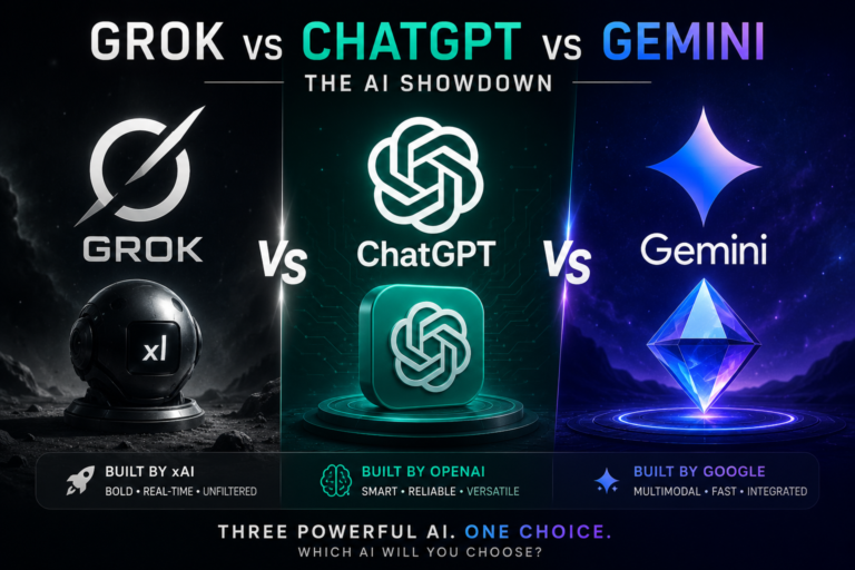 Grok vs ChatGPT vs Gemini