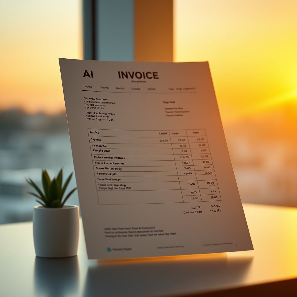 AI invoice generator — visual overview